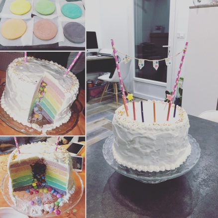 Rainbow cake façon Piñata
